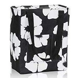Thirty One Tall Organizing Tote White Poppy NIP